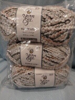 Hobby Lobby Yarn Bee Fleece Lite Yarn "Wonder Lodge" 3 Skeins